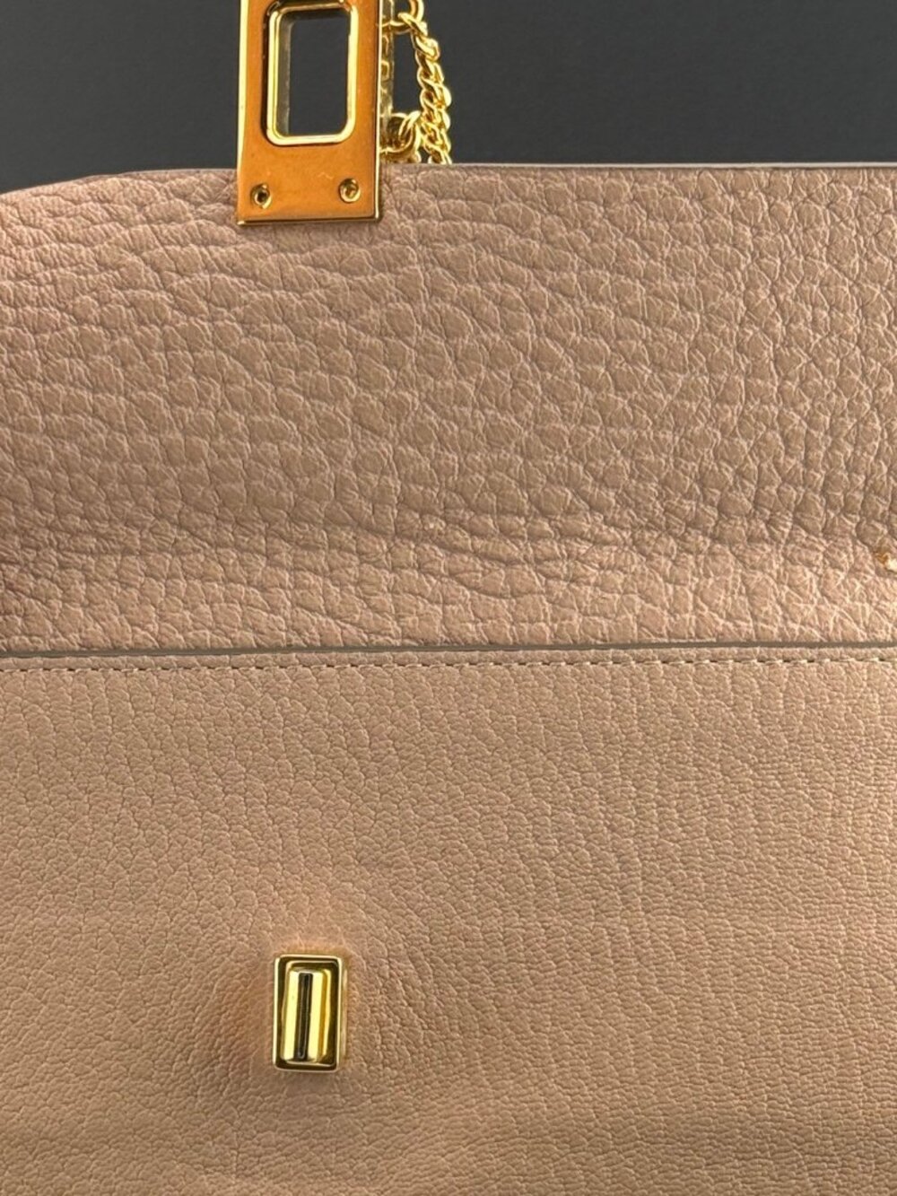 Authentic Chloe Drew Flap Wallet Pink Leather, Gold Hardware, Zip Wallet - Picture 9 of 14